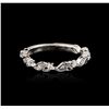 Image 1 : 18KT White Gold 0.22 ctw Diamond Ring