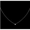 Image 2 : 0.09 ctw Diamond Necklace - 14KT White Gold