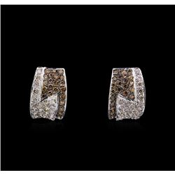 14KT White Gold 1.45 ctw Diamond Earrings