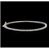 Image 1 : 14KT White Gold 2.05 ctw Diamond Bangle Bracelet