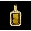 Image 1 : 2.35 ctw Diamond Lady Fortuna Pendant - 14KT Yellow Gold