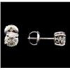 Image 2 : 1.03 ctw Diamond Stud Earrings - 14KT White Gold