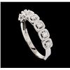 Image 4 : 0.20 ctw Diamond Ring - 14KT White Gold