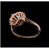 Image 3 : 4.23 ctw Black Diamond Ring - 14KT Rose Gold