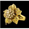 Image 1 : 1.36 ctw Diamond Ring - 18KT Yellow Gold