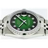 Image 9 : Rolex Stainless Steel 1.00 ctw Diamond and Emerald DateJust Men's Watch