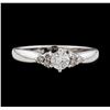 Image 2 : 0.50 ctw Diamond Ring - 14KT White Gold