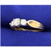 Image 2 : 3 Diamond 14k Yellow Gold ring with 3/4 CTW!