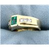 Image 2 : Columbian Emerald & Diamond Ring