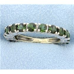 1.3ct Total Weight Chrome Diopside Ring