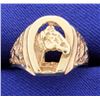 Image 1 : Men's Horse in Horseshoe Ring