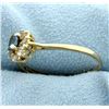 Image 2 : Blue Topaz & Diamond Ring