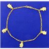 Image 1 : 9 3/4 Inch Elephant Anklet