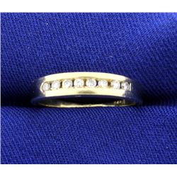 Diamond Band in Yellow Gold