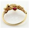 Image 3 : Lab Ruby & Diamond Mom Ring