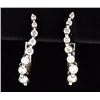 Image 1 : 1/2ct TW Diamond Hoop Earrings