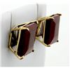 Image 2 : 7 ct TW Natural Ruby Stud Earrings