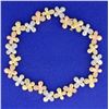 Image 1 : 1 ct TW Diamond Flower Design Bracelet
