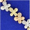 Image 2 : 1 ct TW Diamond Flower Design Bracelet