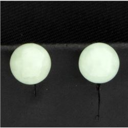 Jade Stud Earrings