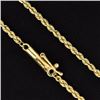 Image 2 : 24 Inch 14k Yellow Gold Rope Chain