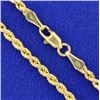 Image 2 : 8 1/4 Inch Rope Chain Bracelet