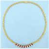 Image 1 : High Quality Ruby & Diamond Necklace