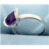 Image 2 : Modern Tension Set Amethyst Ring