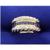 Image 1 : Sapphire & Diamond Ring
