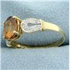 Image 2 : 1.5ct Citrine and Diamond Ring