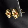 Image 2 : Garnet & Diamond Earrings