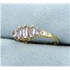 Image 2 : 1ct TW Synthetic Tanzanite and Natural Diamond Ring