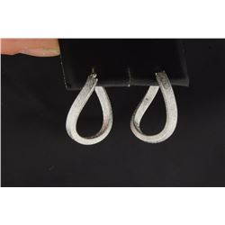 Italian Made Twisted Hoop Earrings