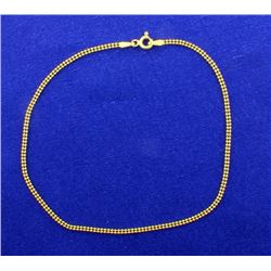 Double Ball Link Gold Bracelet