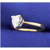 Image 2 : 1/2 Carat Heart Shape Diamond Solitaire Ring