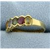 Image 2 : 18k Yellow Gold Rainbow Gemstone Ring