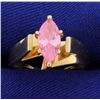Brilliant Pink Topaz Ring
