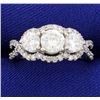 3 Stone Diamond Ring 2 ct total weight