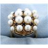 Vintage Pearl & Sapphire Ring