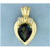 Image 1 : Mystic Topaz and Diamond Pendant