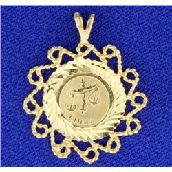 Libra Zodiac Pendant