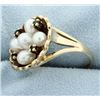 Image 2 : Antique Emerald & Pearl Ring