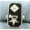 Image 1 : Order of the Eastern Star Masonic Ring