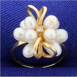 Pearl & Diamond Ring