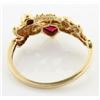 Image 3 : Lab Ruby & Diamond Mom Ring