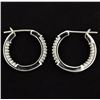 Image 2 : 1/4 ct TW Diamond Hoop Earrings