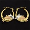 Image 1 : Dolphin Hoop Earrings