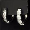 Image 1 : 1.5ct TW Diamond Hoop Earrings