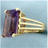 Image 2 : Large 14ct Amethyst Ring