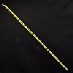 12ct TW Peridot Line Bracelet
